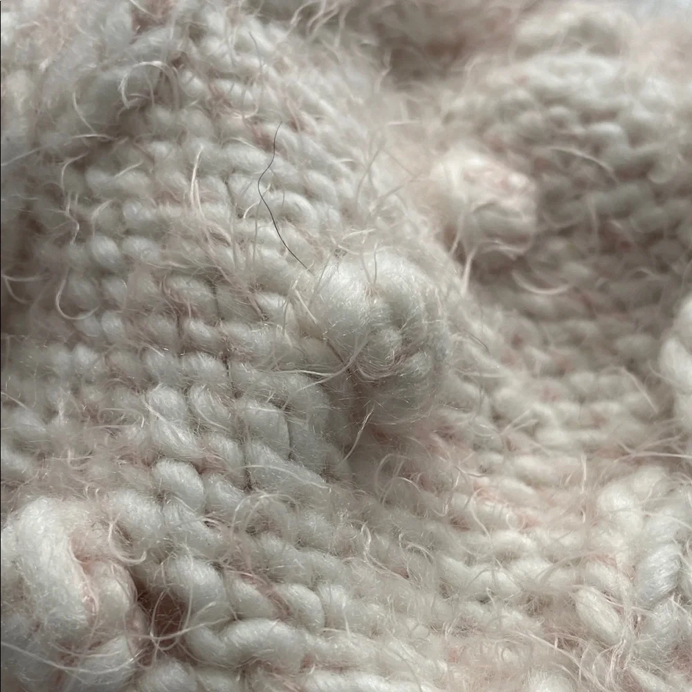 Cozy Cream Knit Kids Hat with Pom-Poms
